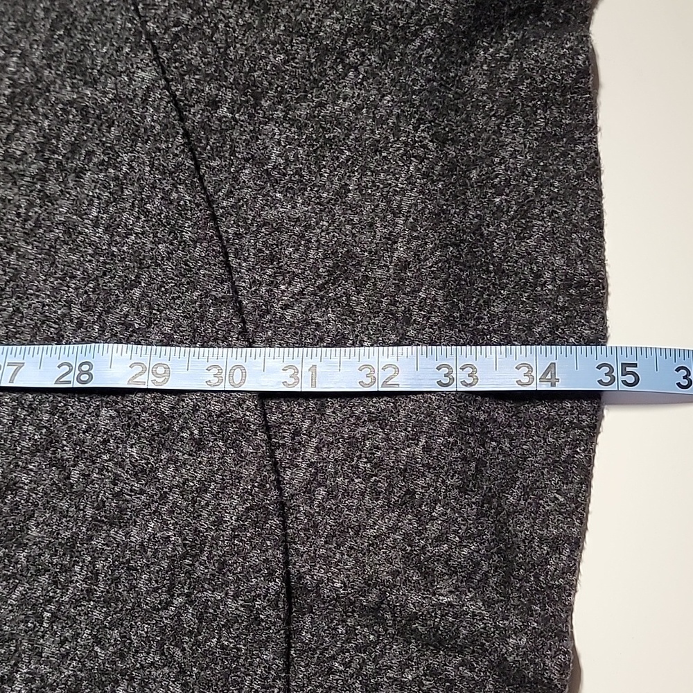 Anthropologie Saturday Sunday Gray Faux Wrap Knit Sweater Dress M Long Sleeve - Picture 13 of 13